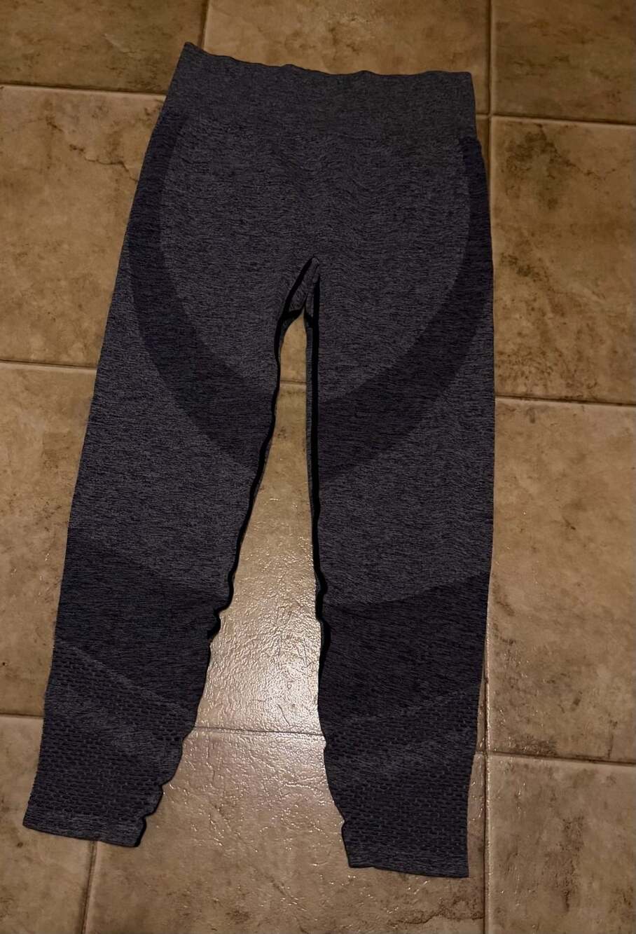 Victoria's Secret PINK Seamless Workout Leggings Size L Gray Heather